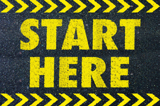 Start here word on road