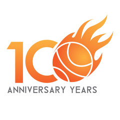 ANNIVERSARY fire basket ball