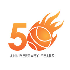 ANNIVERSARY fire basket ball