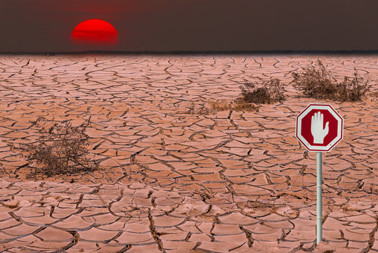 Global warming. Conceptual composite image