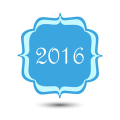 New year decoration with shadow