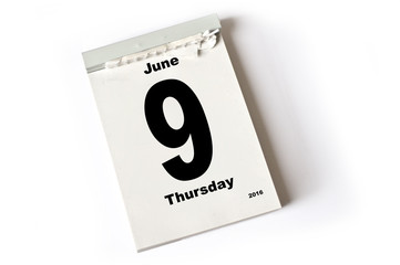 9. June 2016