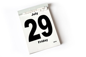 29. July 2016