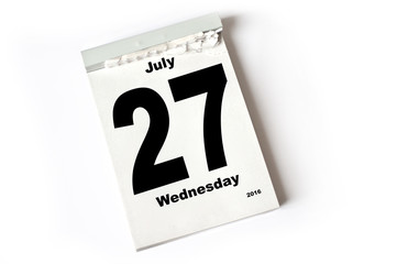 27. July 2016