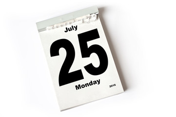 25. July 2016