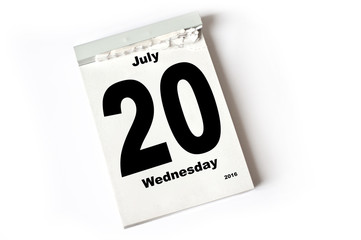 20. July 2016