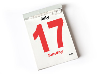 17. July 2016