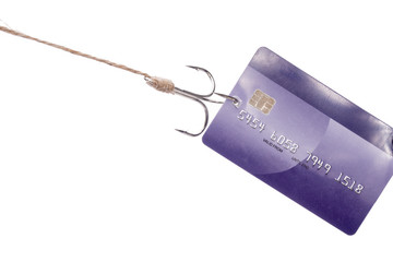 Credit Card Theft, on white background