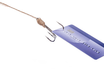 Credit Card Theft, on white background