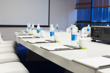interior of modern meeting room