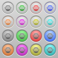 Domain plastic sunk buttons