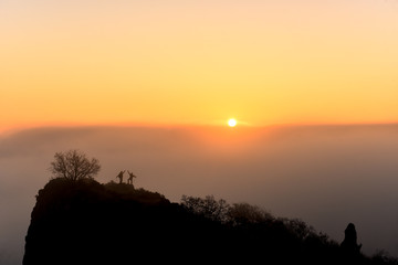 sisli dağlarda zirve başarısı