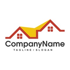 Simple Two House Logo