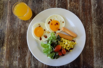 american breakfast
