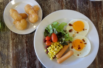 american breakfast
