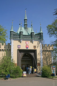 PRAGUE, CZECH REPUBLIC - APRIL 24, 2010: Mirror Maze On Petrin Hill In Prague, Czech Republic