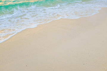 Fototapeta na wymiar White sand beach