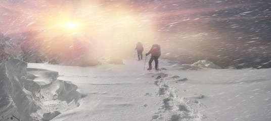 Obraz na płótnie Canvas Severe winter landscape
