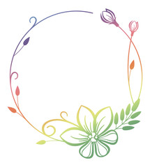 Round ornamental frame