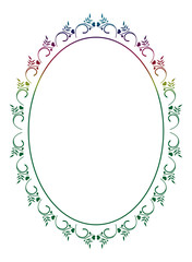 Round ornamental frame