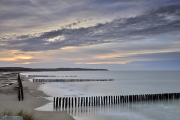paysage c&ocirc;tier en pause longue