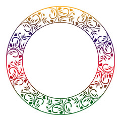Round ornamental frame