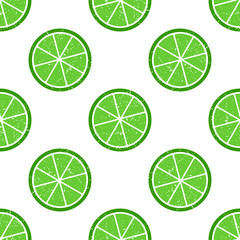 Seamless pattern slices of citrus