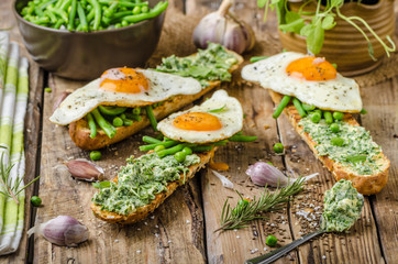 Baguette with herb butter