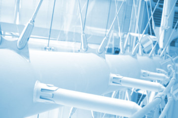 abstract blur background of building construction 