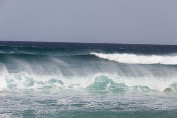 Onda oceano Atlantico ,Cofete isole Canarie , Fuerteventura