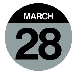 28 march calendar circle