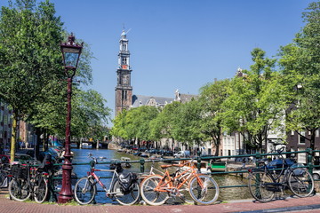 Fototapeta premium Fahrradstadt Amsterdam