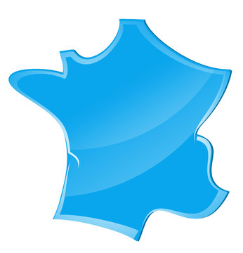 carte de france bleue logo