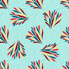 Color hohloma seamless pattern