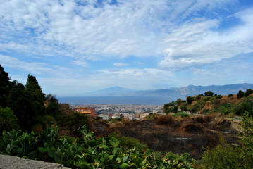 Fototapeta premium Panoramica Stretto di Messina