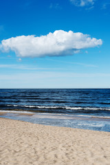 Blue Baltic sea.