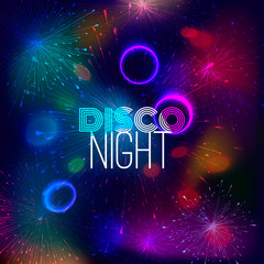 Disco nigth abstract background