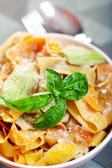 Parpadele with zucchini