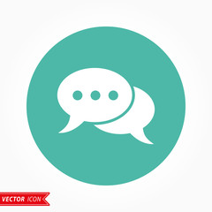 Chatting - vector icon.
