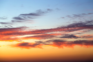 Beautiful colorful sunset