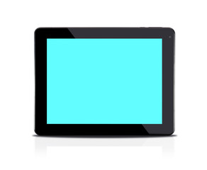 Tablet computer isolated on white