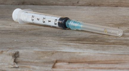 syringe, medical instrument,drug concept