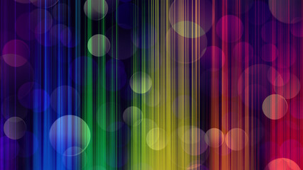 Colorful Festive Christmas  elegant  blurred abstract background with  bokeh lights and colorful vertical stripes