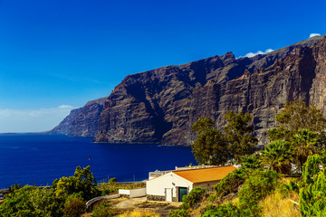 Coast of Ocean with Buildings