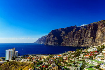 Coast of Ocean with Buildings