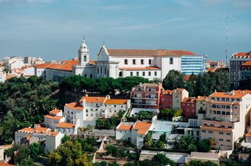 Stadtpanorama von Portugal / Über den Dächern Portugals