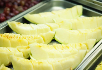 close up of fresh  melon