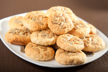Cookies with sunflower seeds