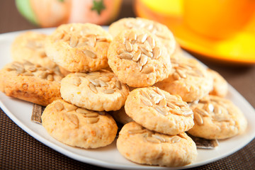 Cookies with sunflower seeds