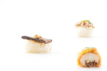 Foie gras sushi